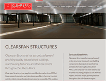 Tablet Screenshot of clearspan.co.za